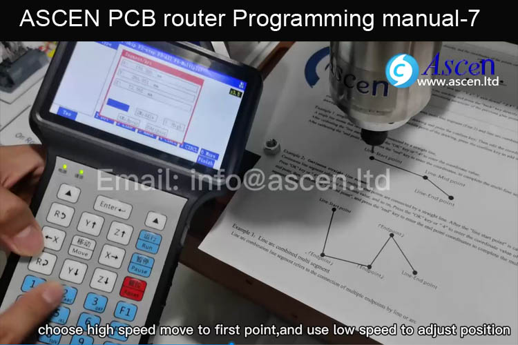 ASCEN PCB milling router system programming use manual 7